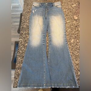 KanCan Women's Blue Flared Jeans | size 13